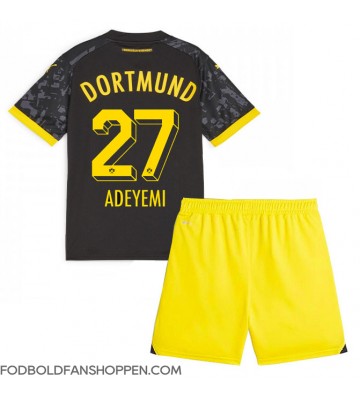 Borussia Dortmund Karim Adeyemi #27 Udebanetrøje Børn 2023-24 Kortærmet (+ Korte bukser)